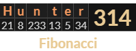 "Hunter" = 314 (Fibonacci)