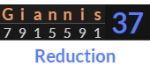 "Giannis" = 37 (Reduction)