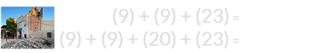 (9) + (9) + (23) = 41 and (9) + (9) + (20) + (23) = 61