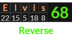 "Elvis" = 68 (Reverse)