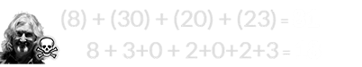 (8) + (30) + (20) + (23) = 81 and 8 + 3+0 + 2+0+2+3 = 18