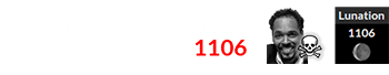 Rodney King died during Brown Lunation # 1106: