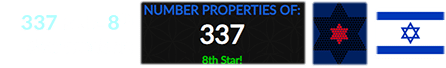 337 is the 8th Star number: