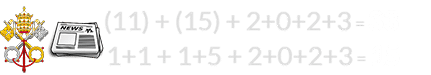 (11) + (15) + 2+0+2+3 = 33 and 1+1 + 1+5 + 2+0+2+3 = 15