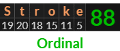 "Stroke" = 88 (Ordinal)