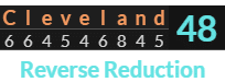 "Cleveland" = 48 (Reverse Reduction)