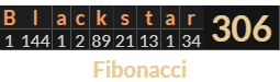 "Blackstar" = 306 (Fibonacci)
