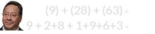 (9) + (28) + (63) = 100 and 9 + 2+8 + 1+9+6+3 = 38