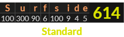 "Surfside" = 614 (Standard)