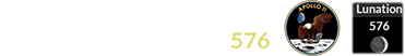 The Apollo 11 landing occurred during Brown Lunation # 576: