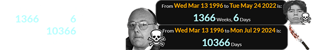 The Dunblane massacre was 1366 weeks, 6 days before Uvalde and 10366 days before the Southport stabbings: