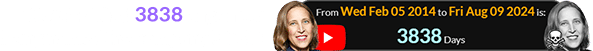 Wojcicki died 3838 days after being named the company’s CEO: