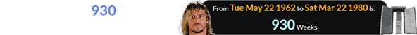 Pillman was 930 weeks old when the Guidestones opened: