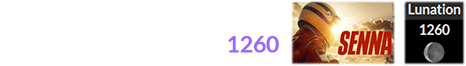 Senna premieres on Netflix during Brown Lunation # 1260: