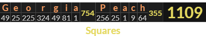 "Georgia Peach" = 1109 (Squares)