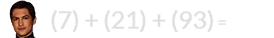 (7) + (21) + (93) = 121