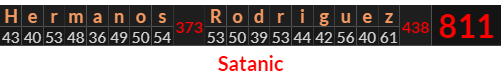 "Hermanos Rodriguez" = 811 (Satanic)