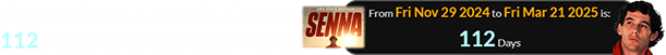 The new Senna miniseries debuted 112 days before Senna’s birthday: