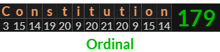 "Constitution" = 179 (Ordinal)