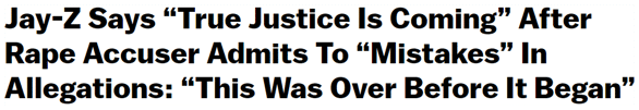 Jay-Z Says “True Justice Is Coming” After Rape Accuser Admits To “Mistakes” In Allegations: “This Was Over Before It Began”