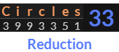 "Circles" = 33 (Reduction)