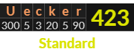 "Uecker" = 423 (Standard)