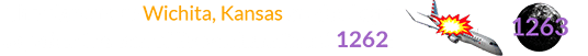 The plane from Wichita, Kansas crashed one day after the end of Brown Lunation # 1262: