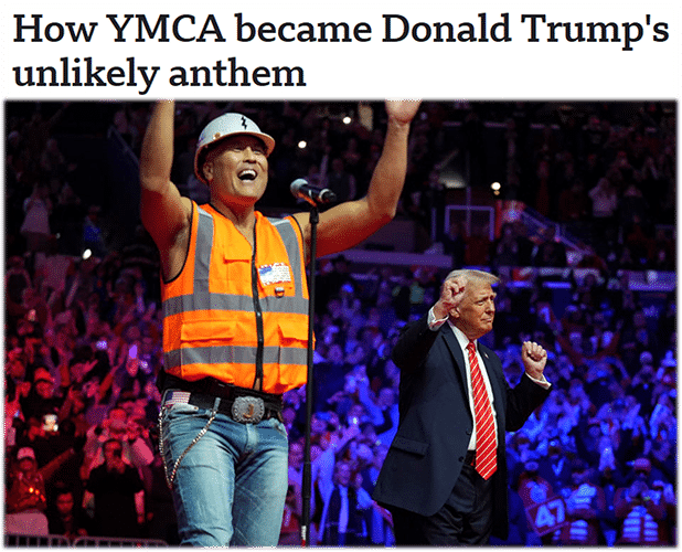 How YMCA became Donald Trump's unlikely anthem