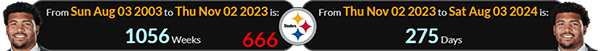 Derrick Harmon was 19 years, 19 weeks old when Franco Harris died: