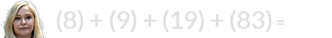 (8) + (9) + (19) + (83) = 119