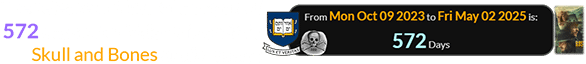 The release of Rust falls a span of 572 days after Yale University’s Skull and Bones anniversary: