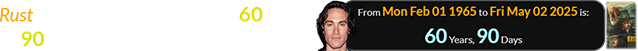 Rust reaches global audiences 60 years, 90 days after Brandon Lee was born: