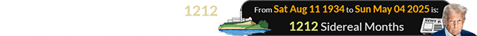 The Moon has orbited the Earth 1212 times since Alcatraz first opened: