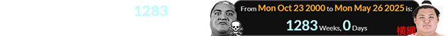 Monday was exactly 1283 weeks after the death of WWE’s Yokozuna: