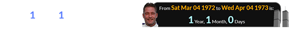 The World Trade Center opened exactly 1 year, 1 months after Max’s father Jos Verstappen was born: