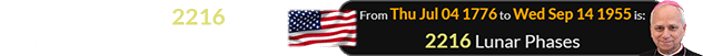 Prevost was born 2216 Lunar orbits after America’s founding: