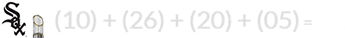 (10) + (26) + (20) + (05) = 61