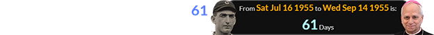 Robert Prevost was born a span of 61 days after Shoeless Joe’s birthday: