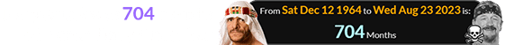 Terry Brunk was 704 months old when Terry Funk died: