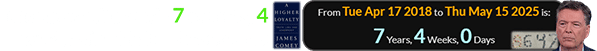 This news fell exactly 7 months, 4 weeks after his book came out: