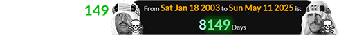 Sabu died 8,149 days after his uncle: