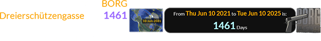 The shooting at BORG Dreierschützengasse was 1461 days after an Annular Eclipse on the same June 10th date: