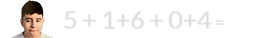 5 + 1+6 + 0+4 = 16
