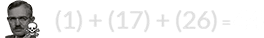 (1) + (17) + (26) = 44