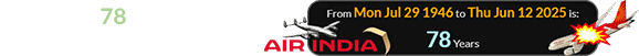 It’s been 78 years since Air India commenced operations: