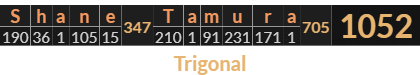 "Shane Tamura" = 1052 (Trigonal)