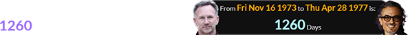 Laurent Mekies was born a span of 1260 days after Christian Horner: