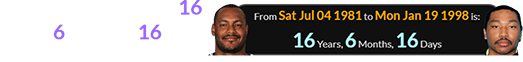The shooter was born 16 years, 6 months, 16 days after the Saints’ lineman: