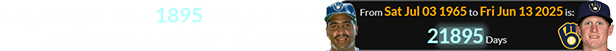 Greg Vaughn was 21895 days old when Andrew was traded to Milwaukee: