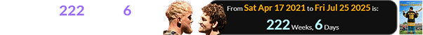 It was also 222 years, 6 days after the Paul-Askren fight: